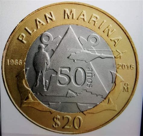 moneda de 20 pesos plan marina - perifericos de salida